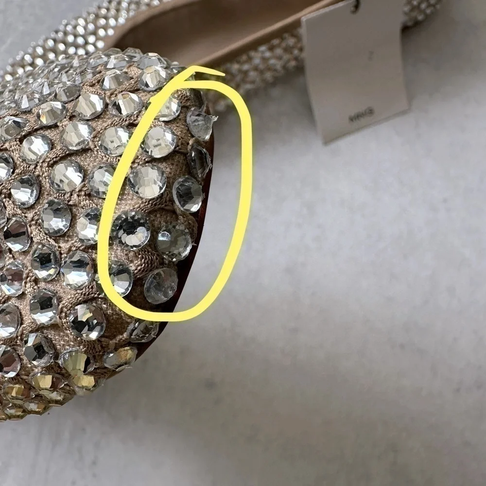 Mango Rhinestone Ballet Flats - Picture 4 of 7